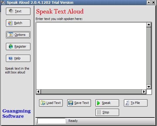 Click to view Speak Aloud 2.0.2012.430 screenshot